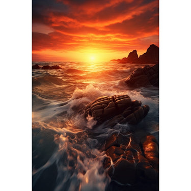 Tableau Coucher De Soleil Bord De Mer